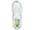 Pantofi sport, dama, SKECHERS D'LITES CHROMATIC 150246-WSLM alb, piele ecologica si textil